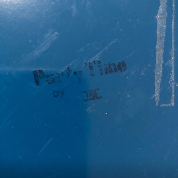 Vintage 1970s Party Time Serving Tray, Picnic Deco, 70s Party Decor; 4th of July - Picture 5 of 6